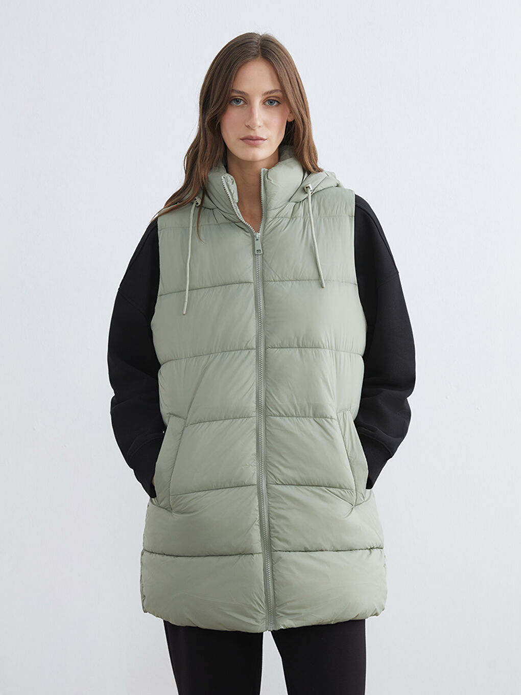 Women's Hooded Puffer Vest