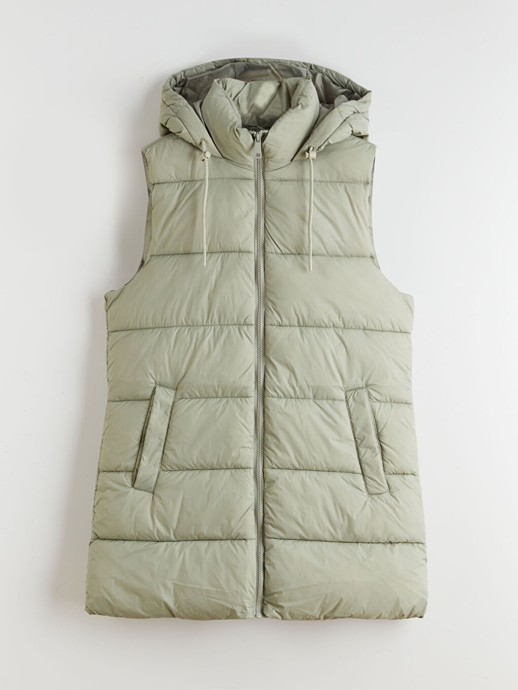 Women's Hooded Puffer Vest-5