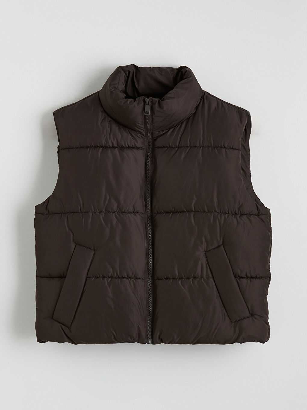 Doudoune sans manches BRUN Femme-5