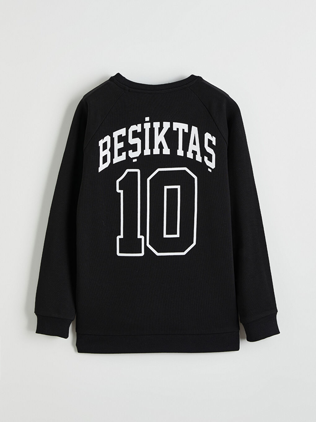 Siyah Beşiktaş Nakışlı Erkek Çocuk Sweatshirt-1