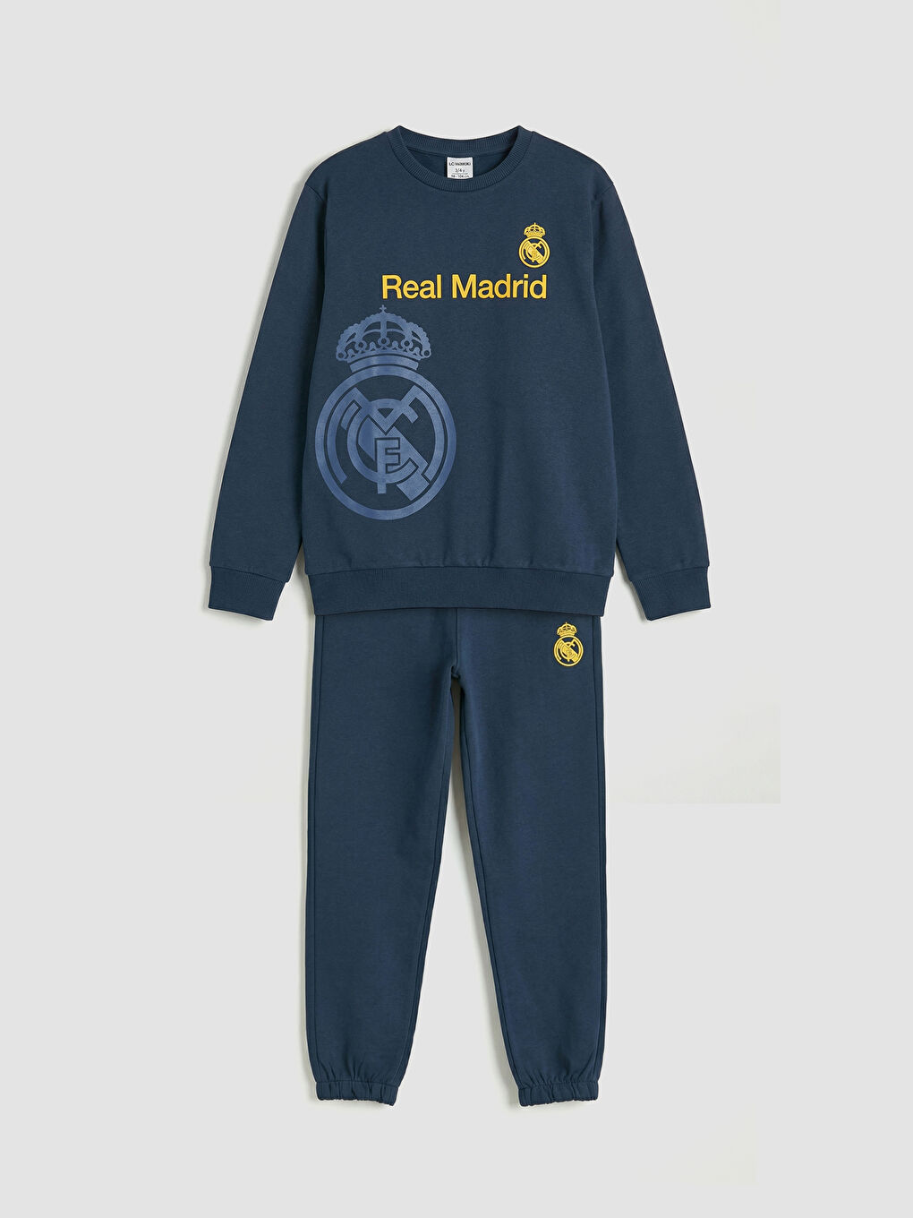 Lacivert Real Madrid Baskılı Erkek Çocuk Eşofman Takımı