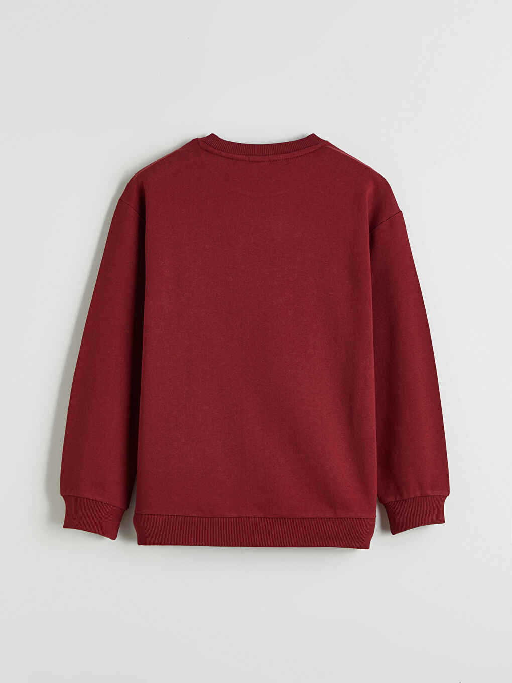 Bordo Barcelona Baskılı Erkek Çocuk Sweatshirt-2