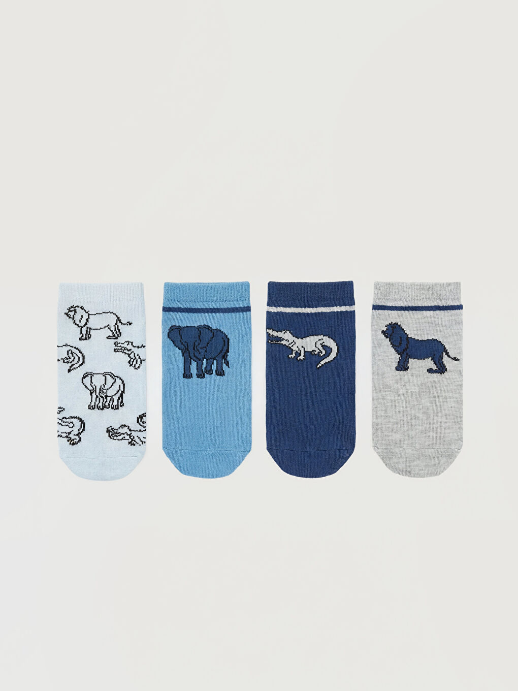 Karışık Desenli Erkek Çocuk Patik Çorap 5'li-1