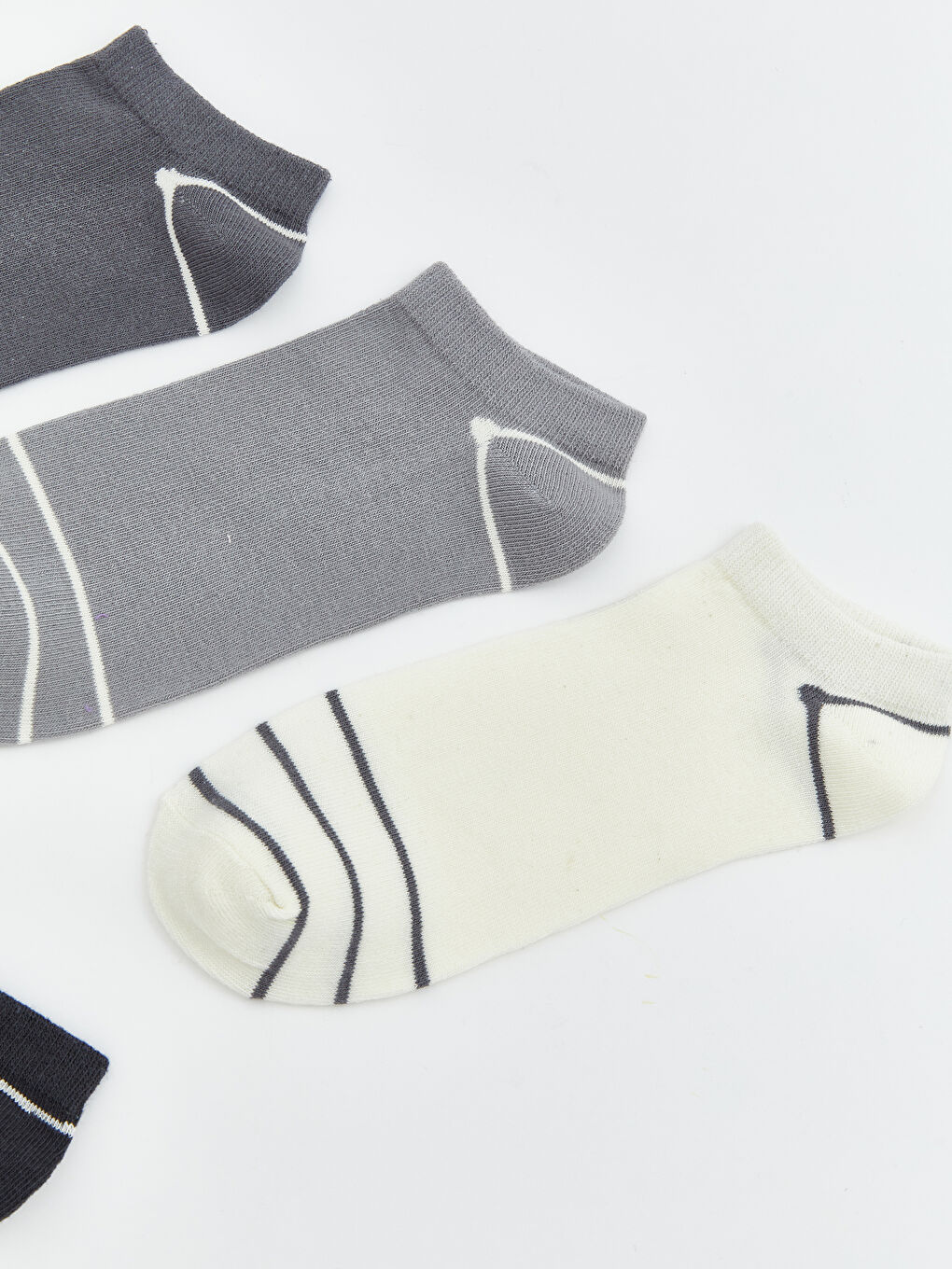 ზოლიანი ბიჭებისთვის ტრენერის წინდები 5-ცალიანი პაკეტი-1