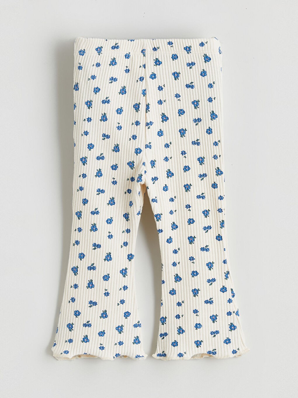 Mavi Fırfırlı Kız Bebek Gömlek ve Tayt-6