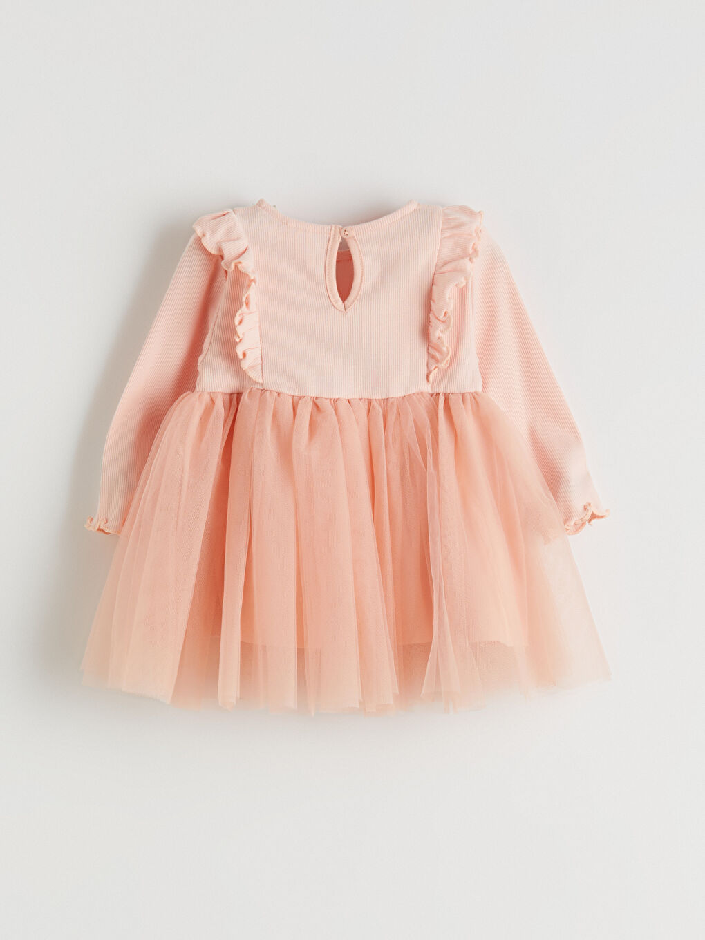 ჩვილი გოგონა ვარდისფერი კაბა-2