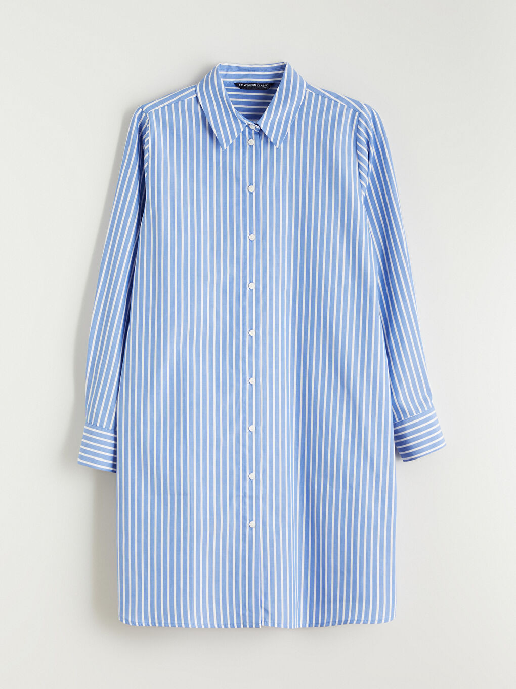 Striped Poplin Women's Shirt Tunic-4