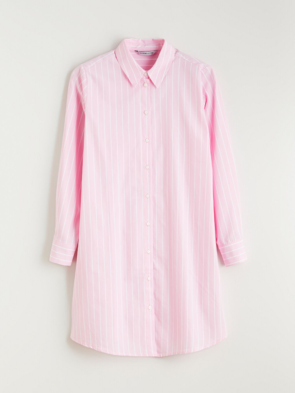 Striped Poplin Women's Shirt Tunic-4