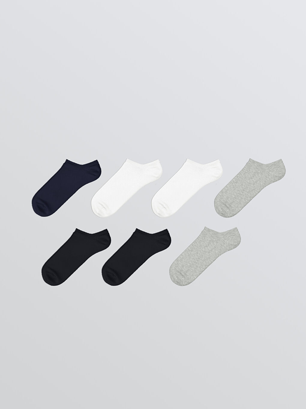 Karışık Erkek Bambu Sneaker Çorap 7'li