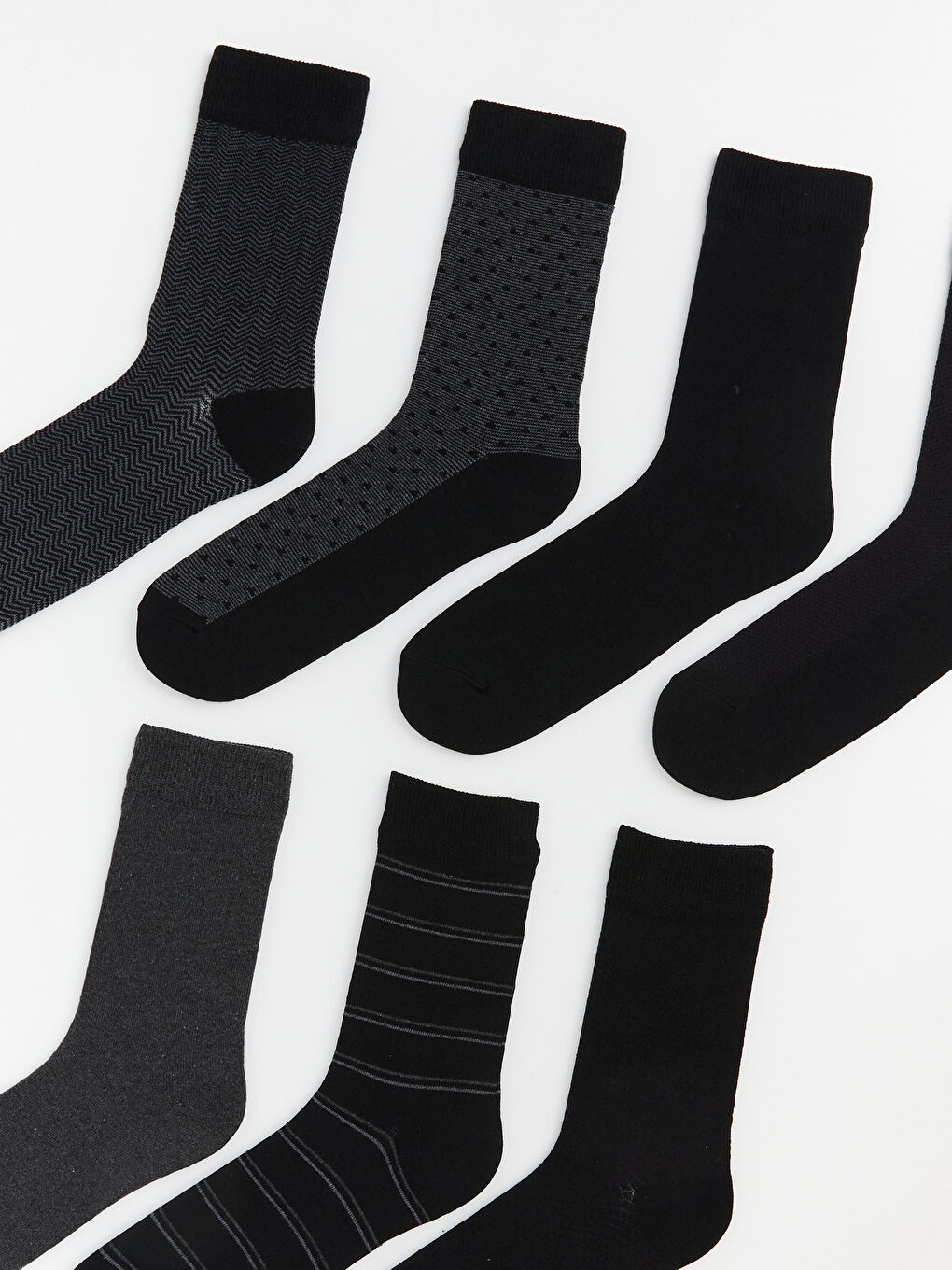 Karışık Desenli Erkek Soket Çorap 7'li-1