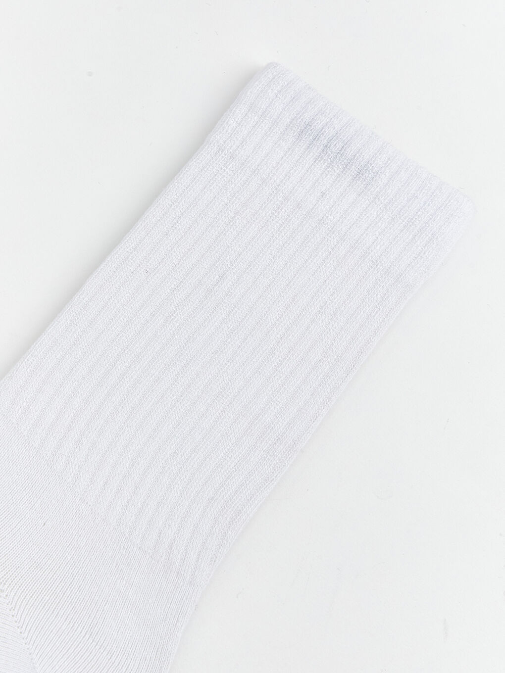 Beyaz Fitilli Erkek Soket Çorap 3'lü-1