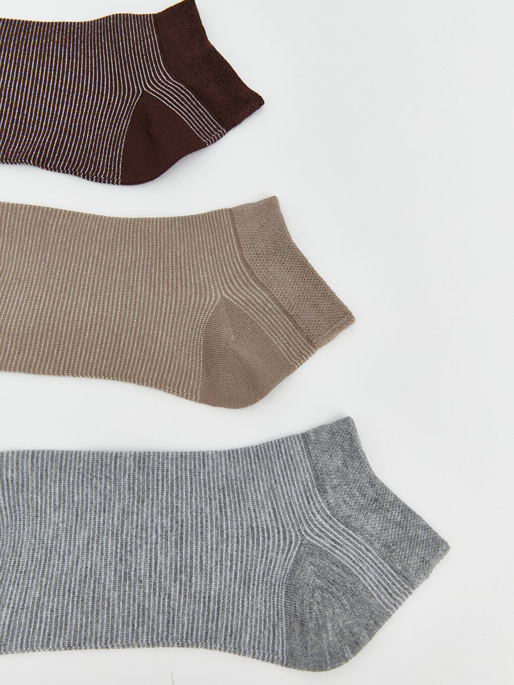 Karışık Çizgili Erkek Patik Çorap 5'li-1