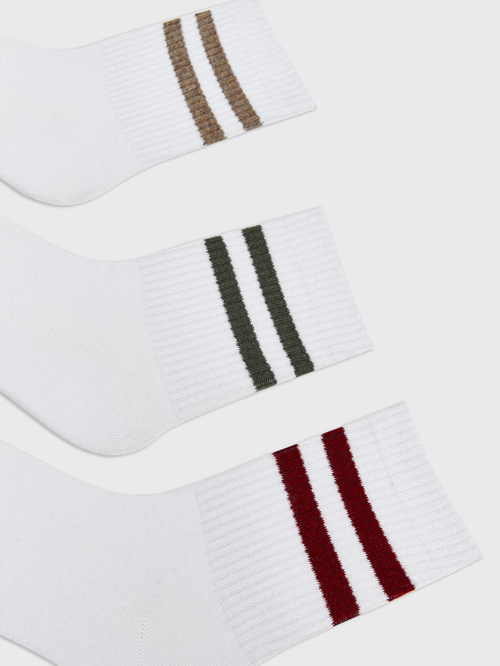 Karışık Çizgili Erkek Soket Çorap 5'li-1