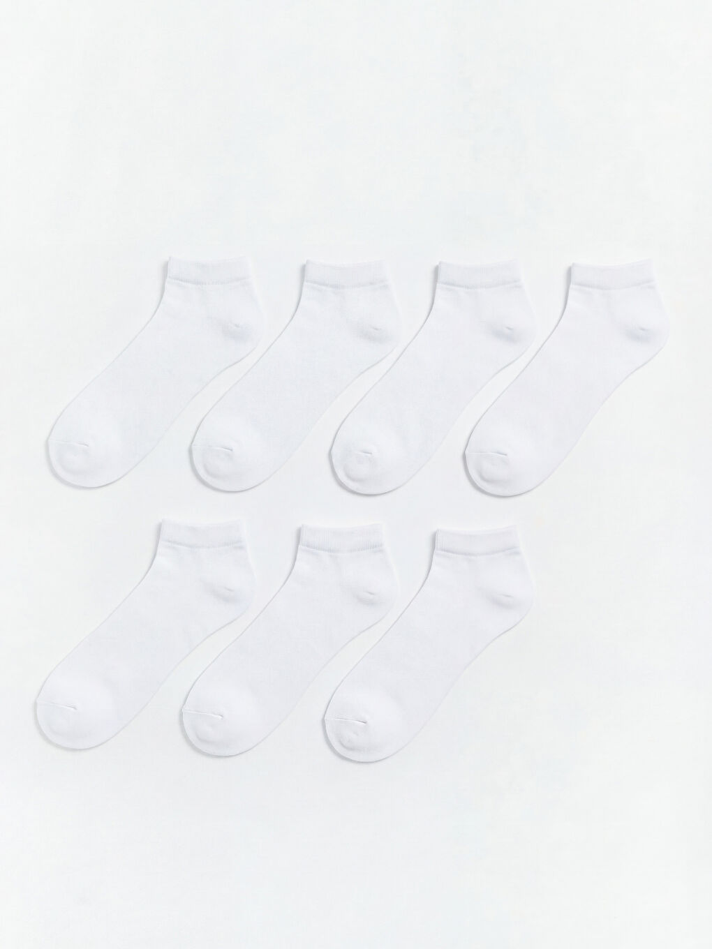 Beyaz  Erkek Patik Çorap 7'li
