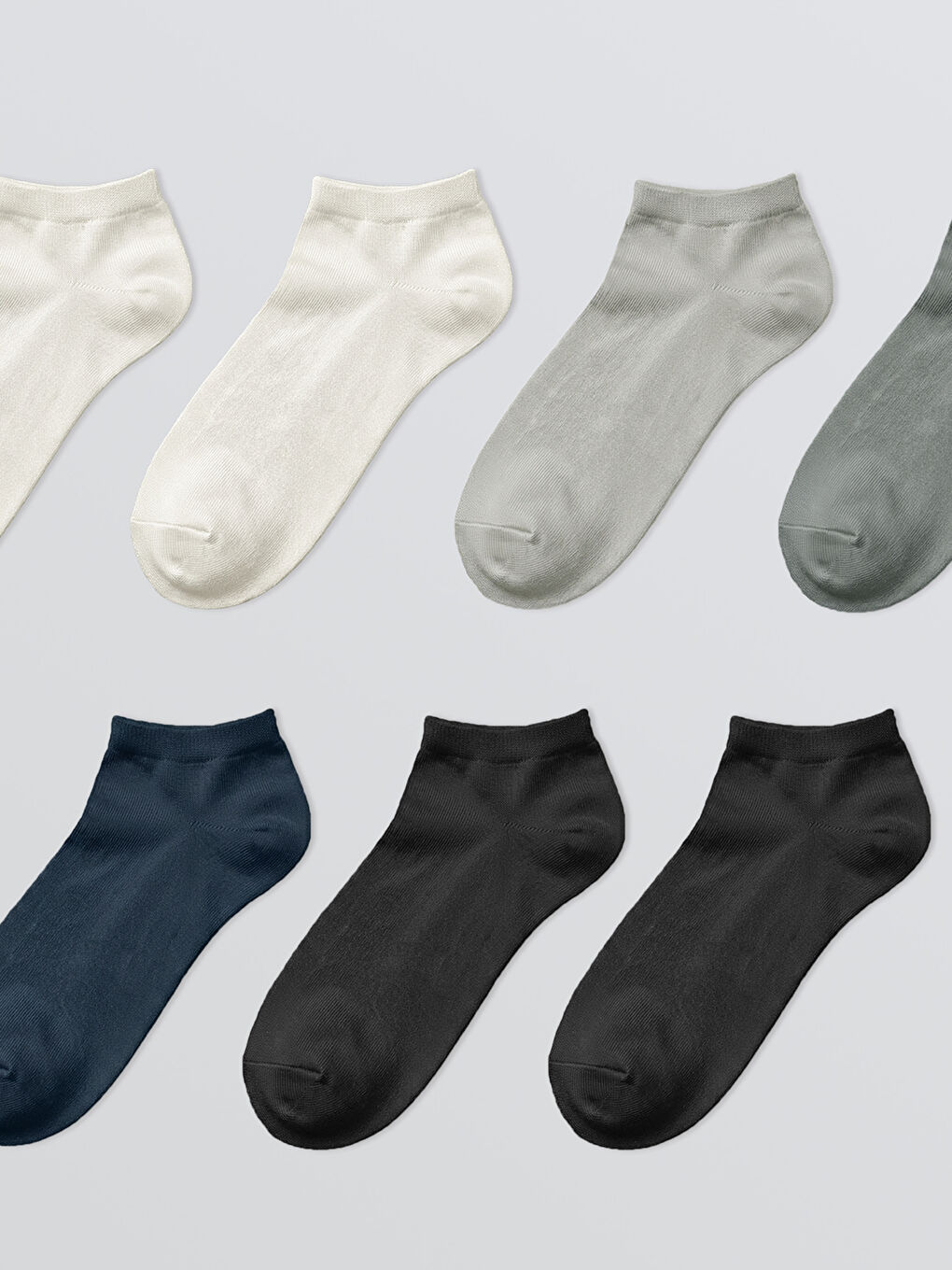 Karışık Erkek Sneaker Çorap 7'li -1