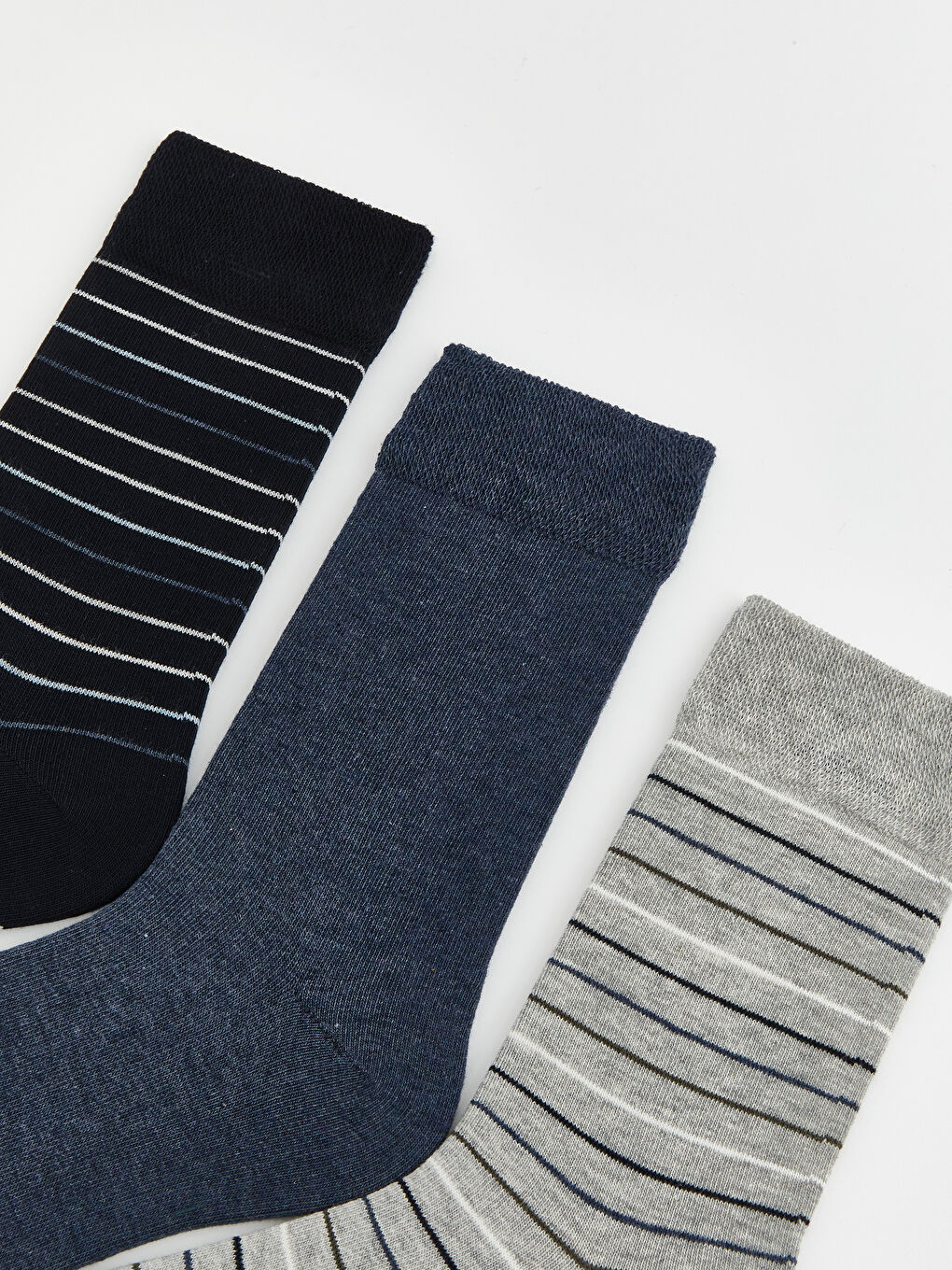 Karışık Çizgili Erkek Soket Çorap 5'li-1