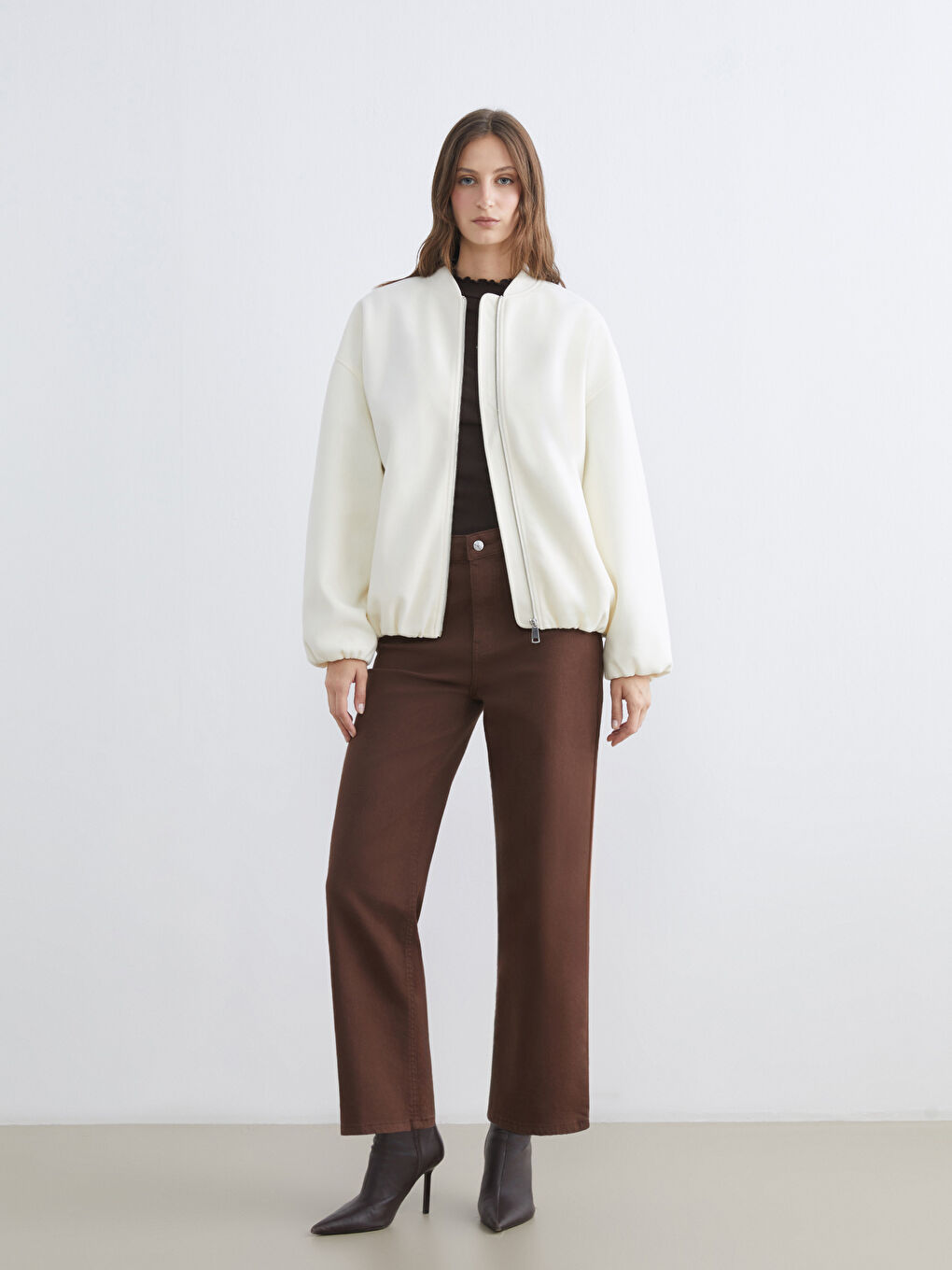 Woman ECRU Overcoat-1