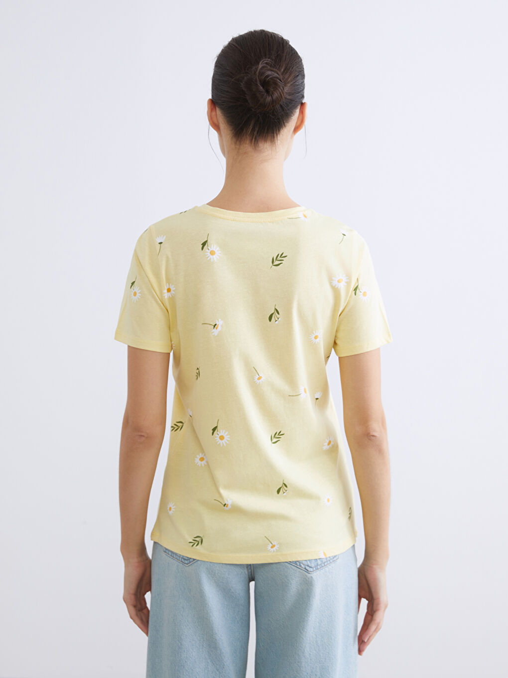 Crew Neck Floral Women's T-Shirt-3