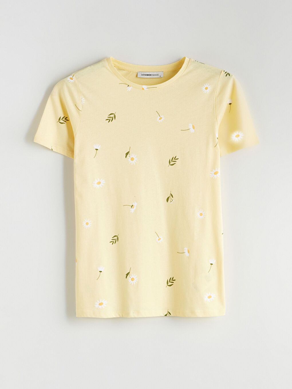 Crew Neck Floral Women's T-Shirt-4