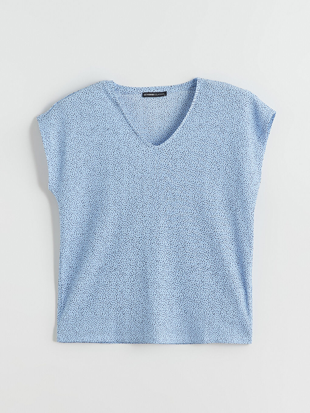 Әйелдер көкшіл түс Футболка-4