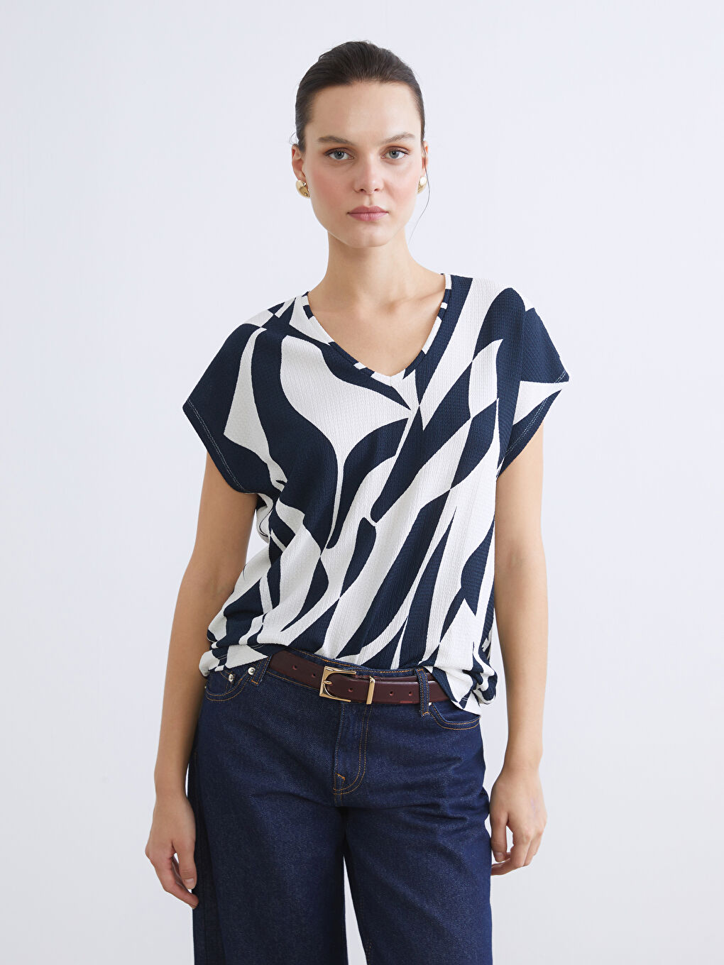 Әйелдер көк Футболка