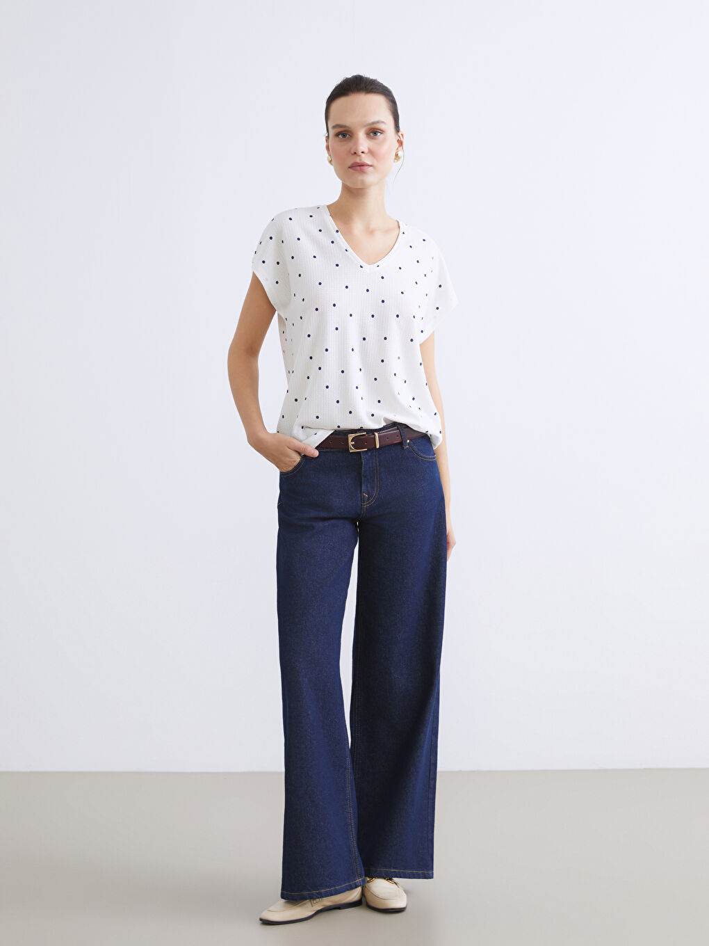 Әйелдер көк Футболка-1