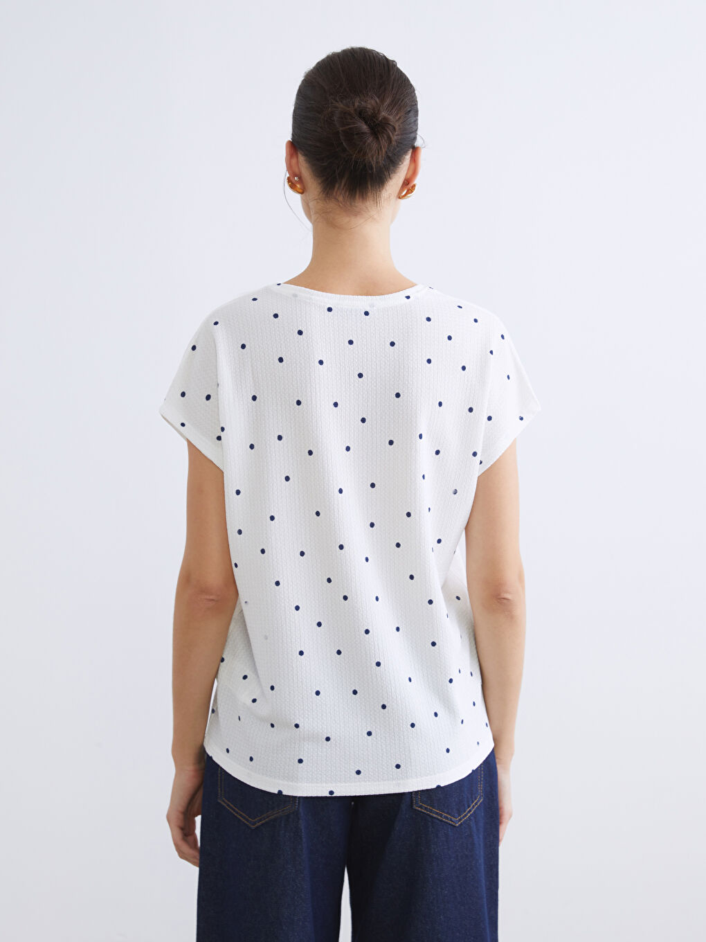 Әйелдер көк Футболка-3