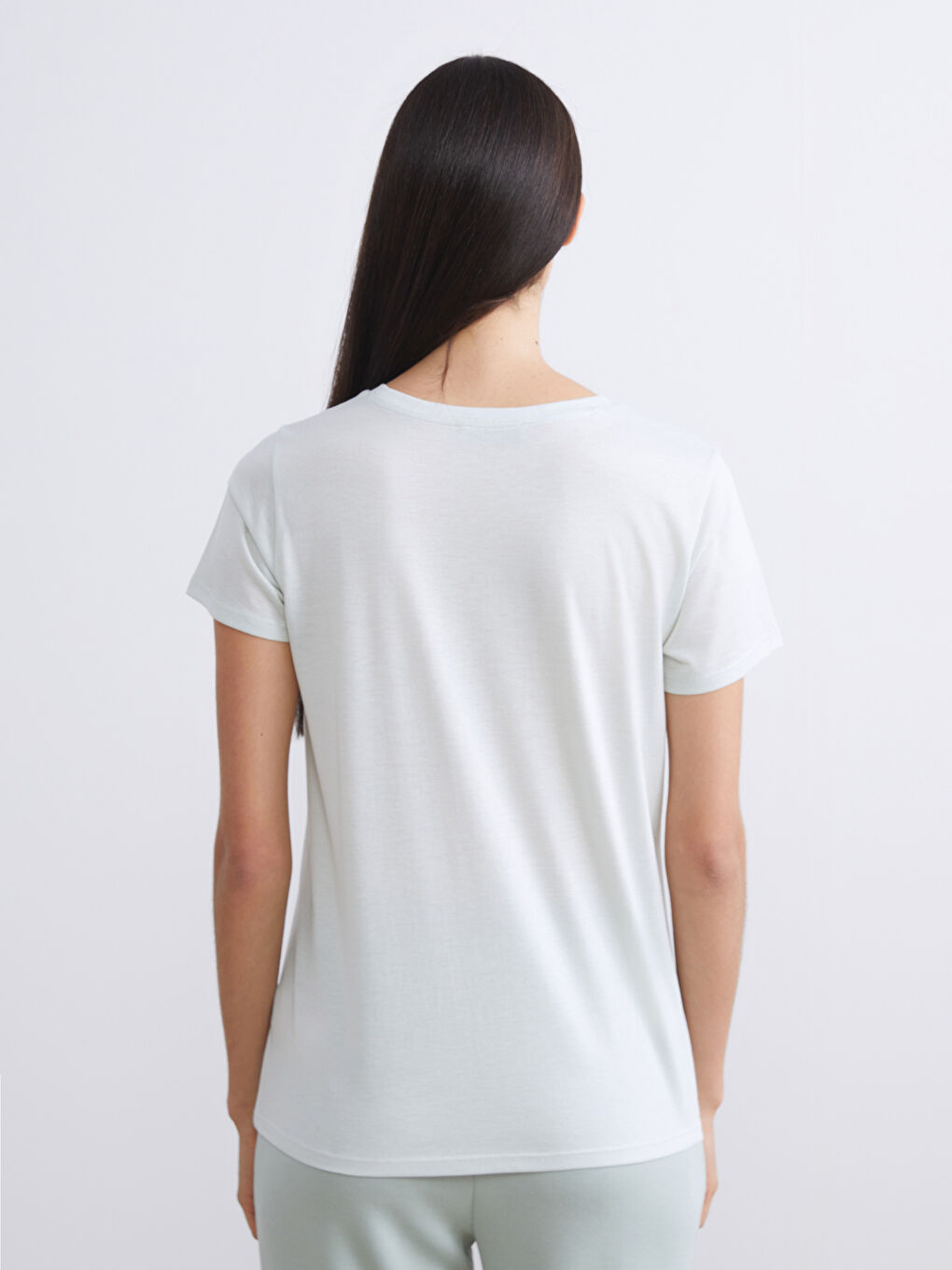 Әйелдер сұр Футболка-3