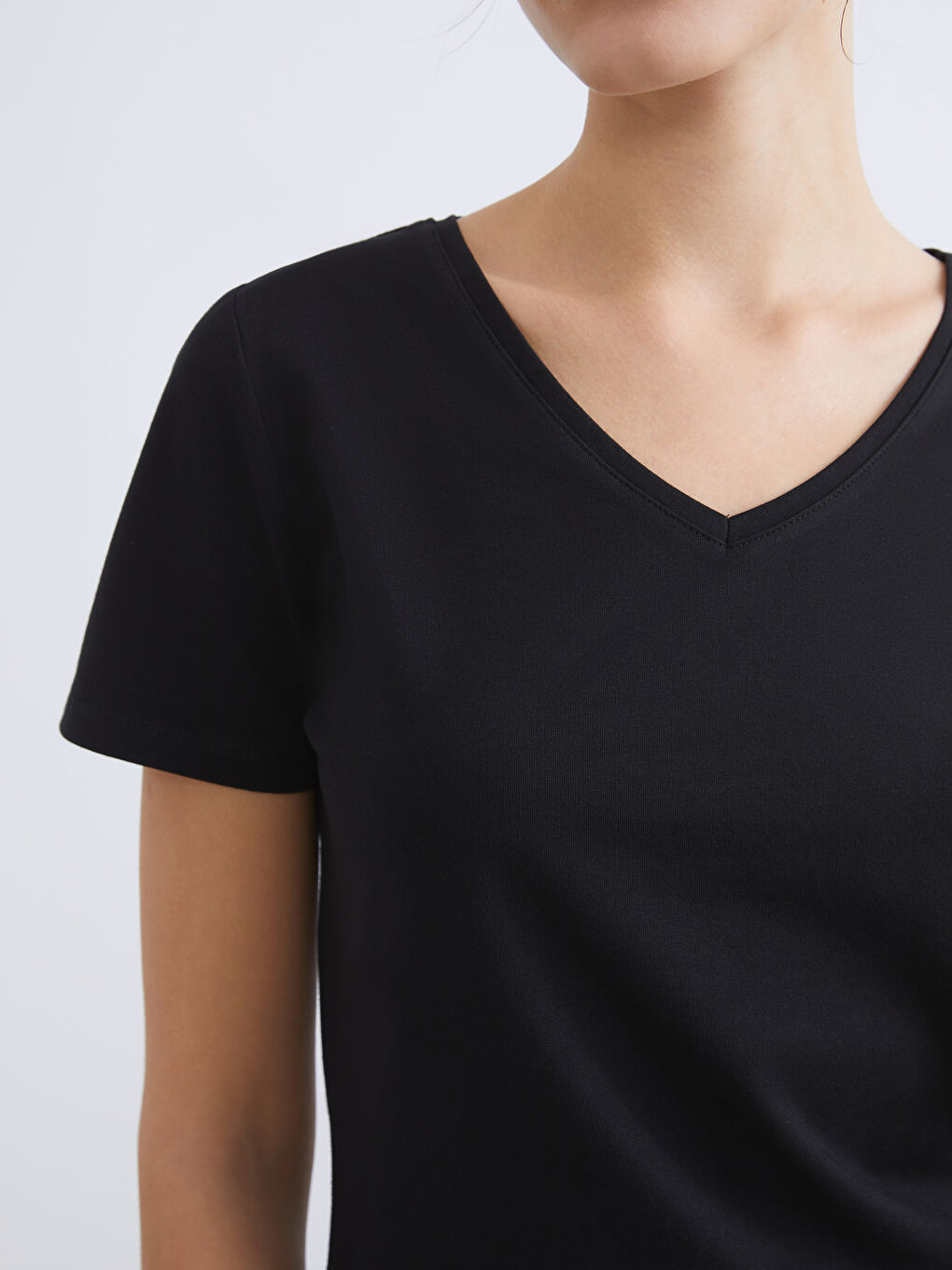 Әйелдер қара Футболка-2