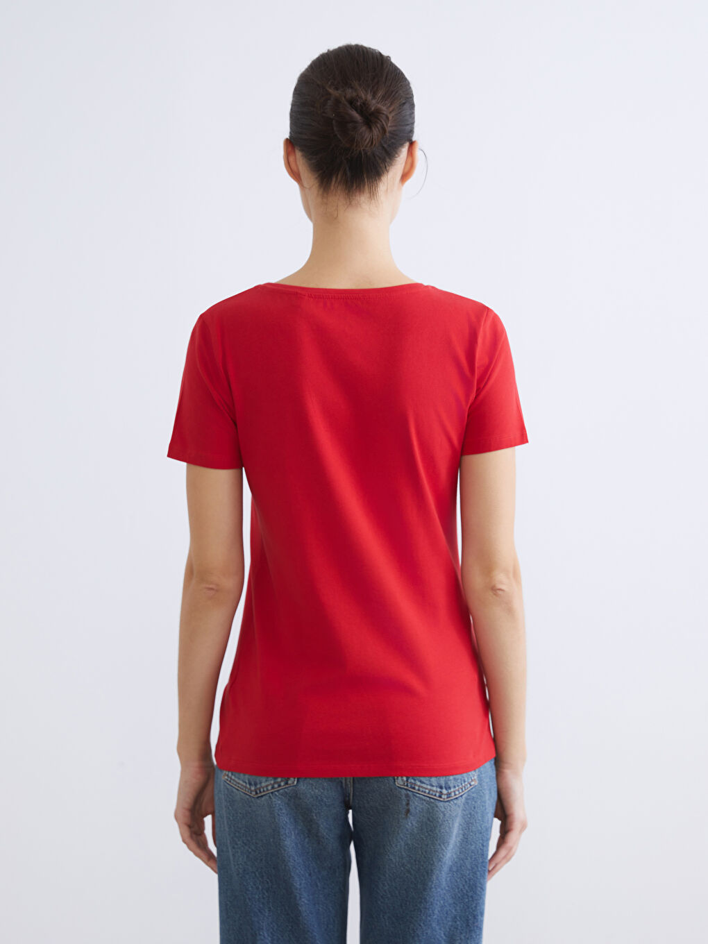 Әйелдер қызыл Футболка-3