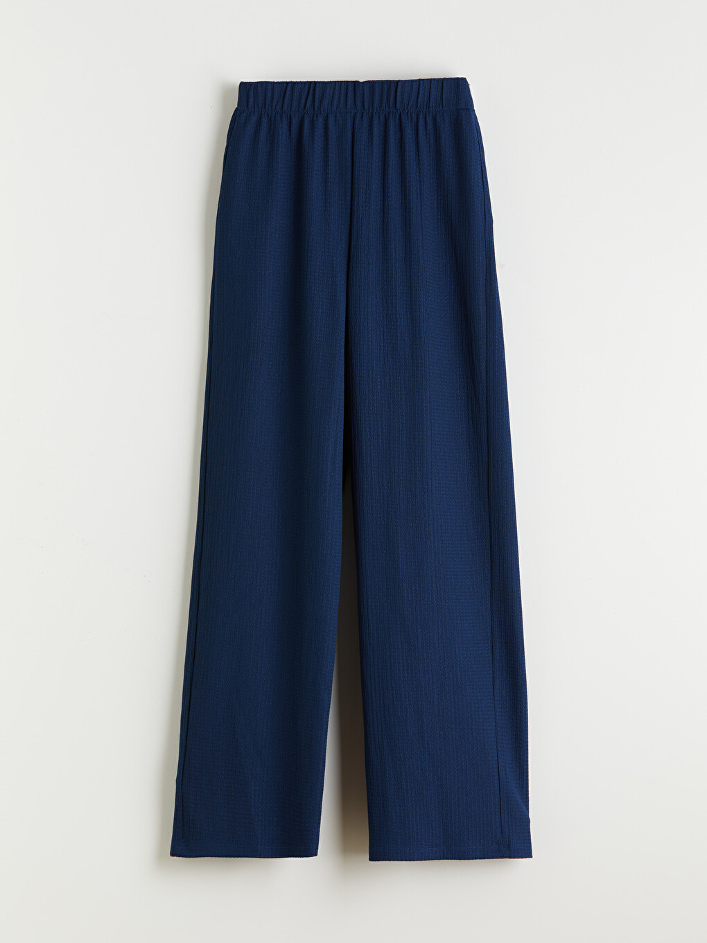 Pantalon Texturé À Taille Élastiquée Pour Femme-4