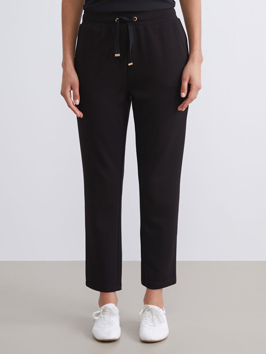 Әйелдер қара Жайлы спорт шалбар-1