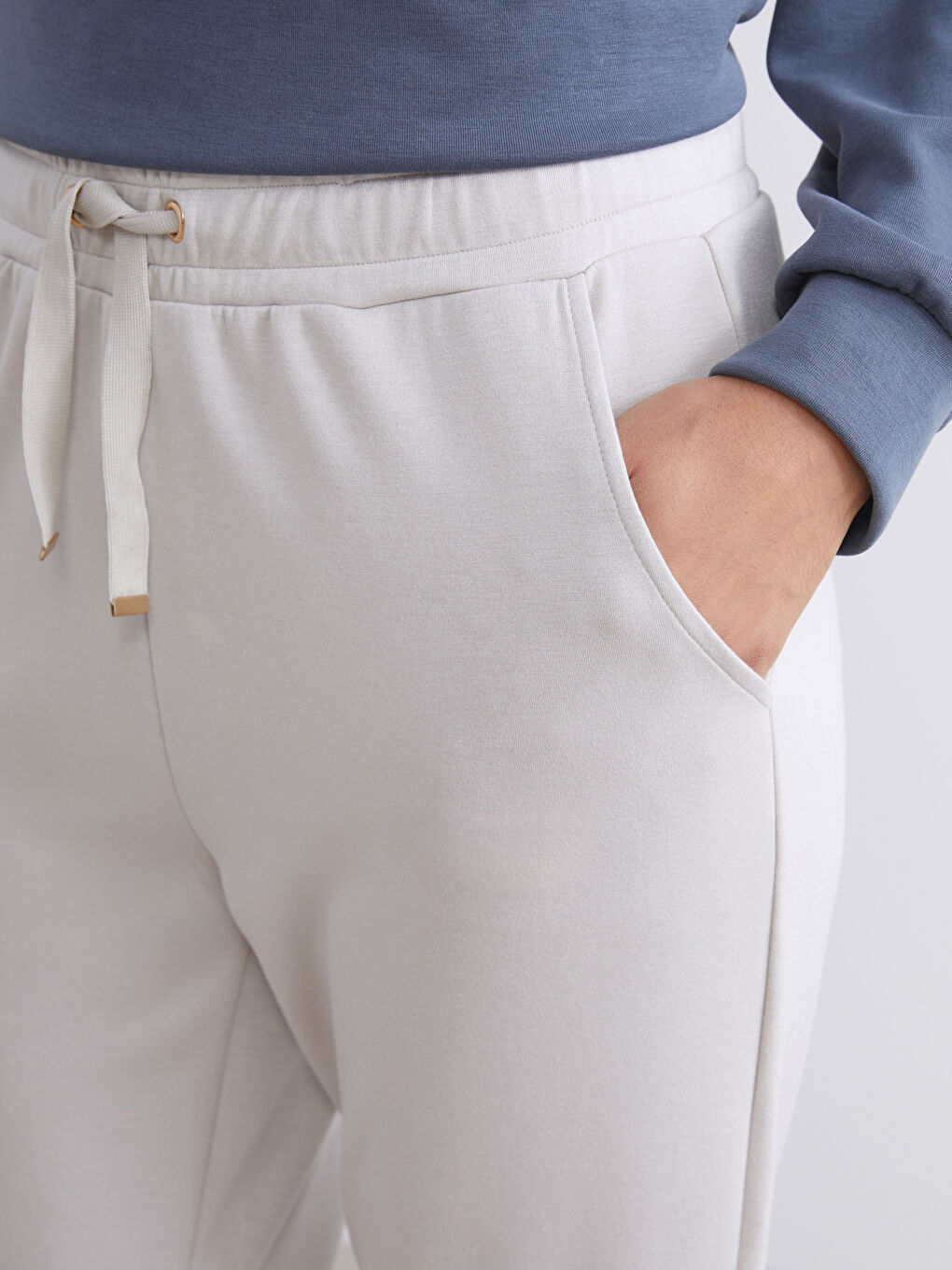 Әйелдер сұр Жайлы спорт шалбар-2