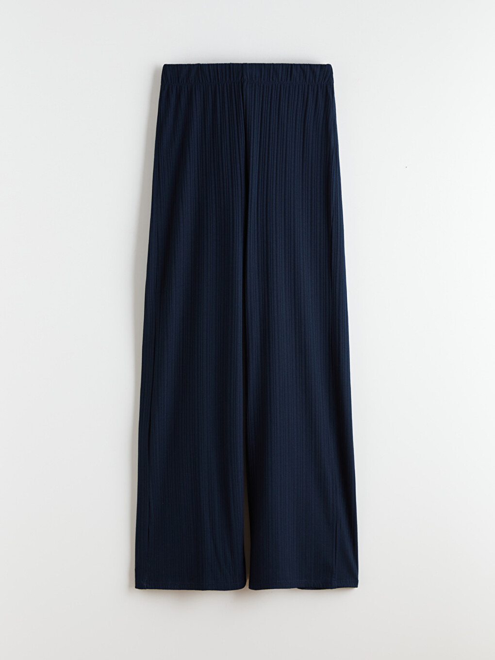 Elastic Waist Wide Leg Women's Trousers-4