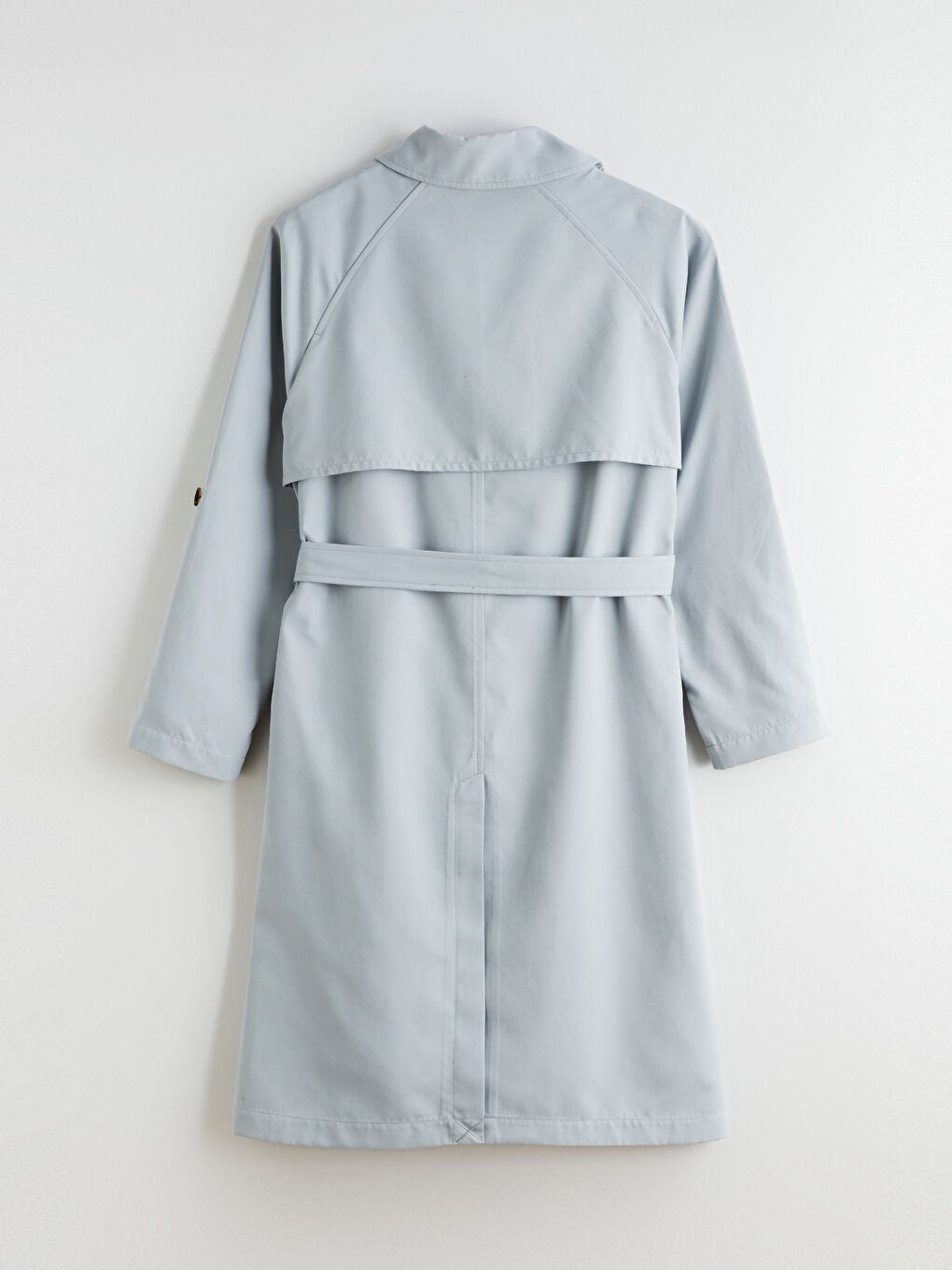 Mavi Kruvaze Yaka Kadın Trençkot-7