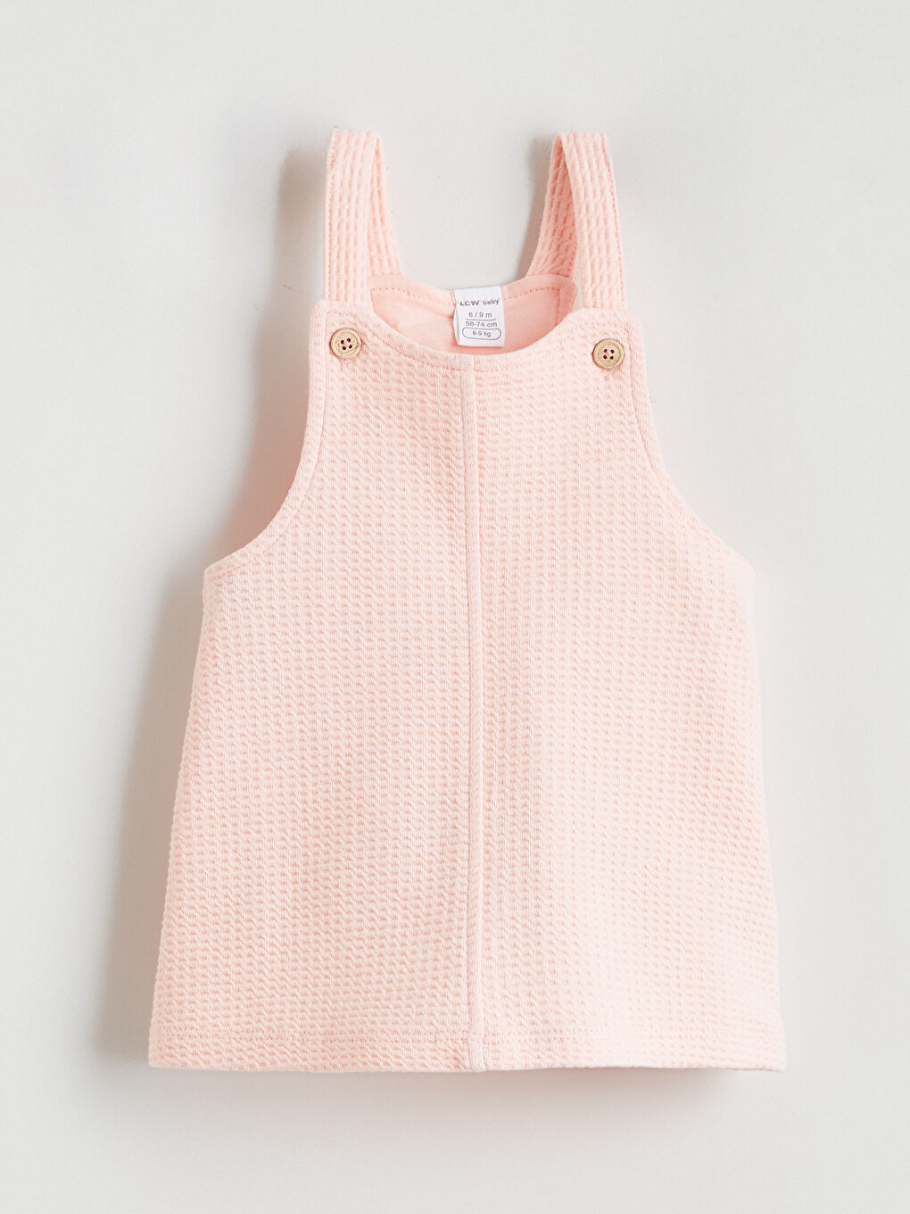 Pembe Bebe Yaka Çiçekli Kız Bebek Elbise-2