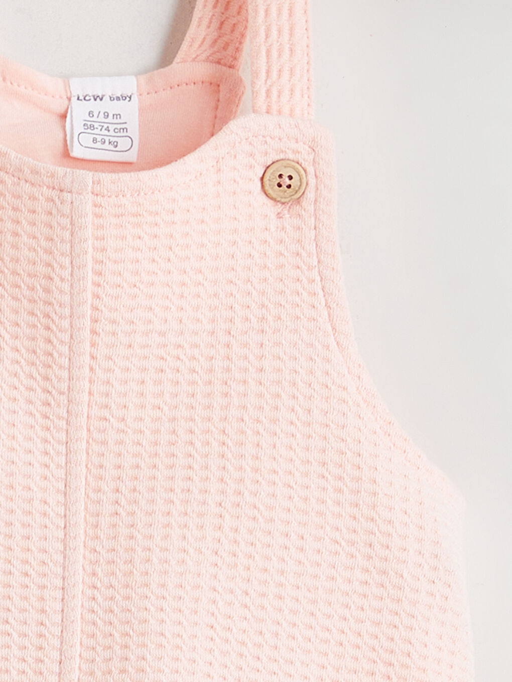 Pembe Bebe Yaka Çiçekli Kız Bebek Elbise-3