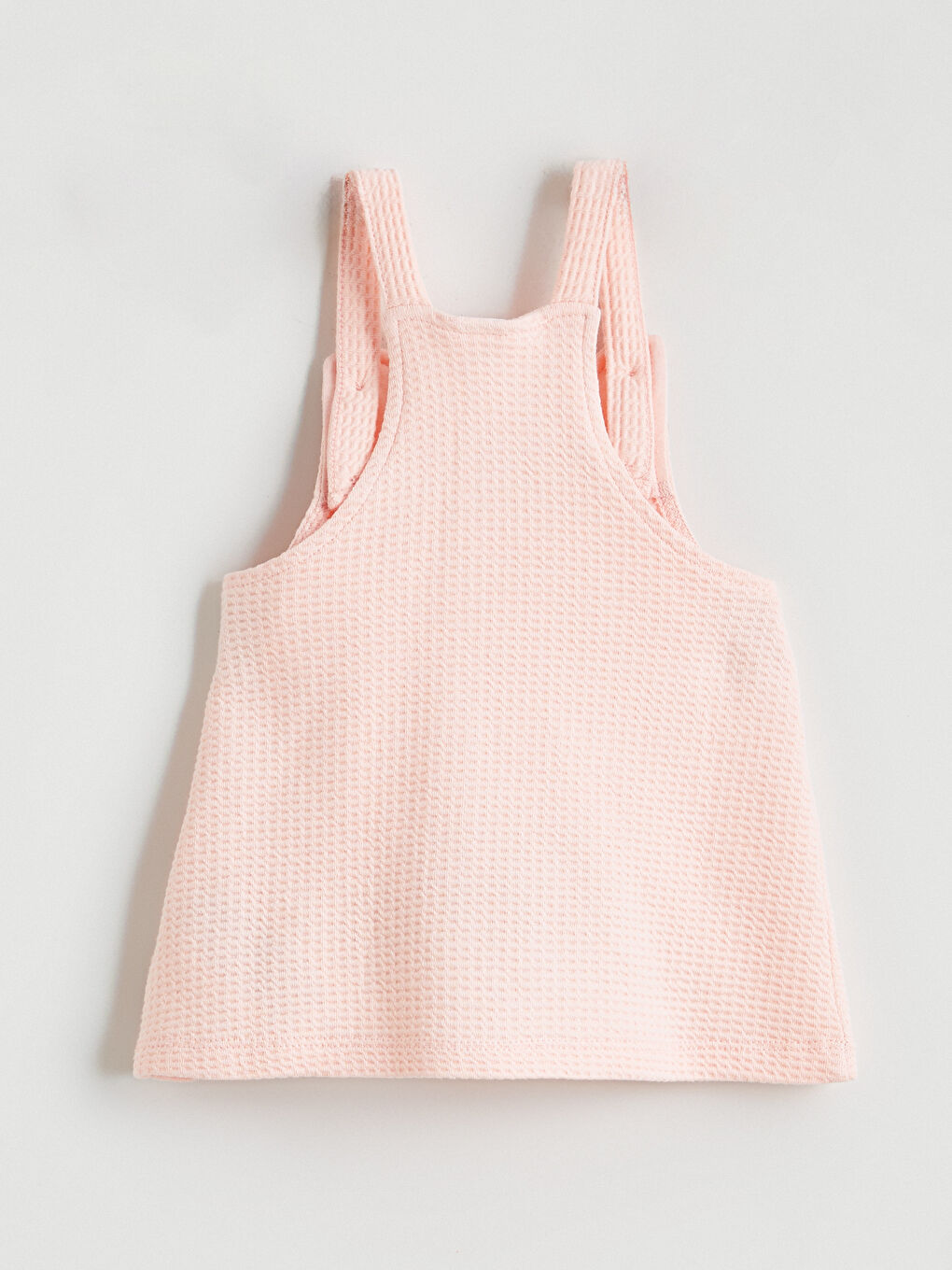 Pembe Bebe Yaka Çiçekli Kız Bebek Elbise-4