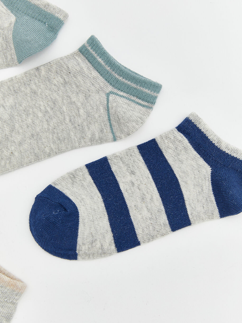 Karışık Çizgili Erkek Çocuk Patik Çorap 5'li-2