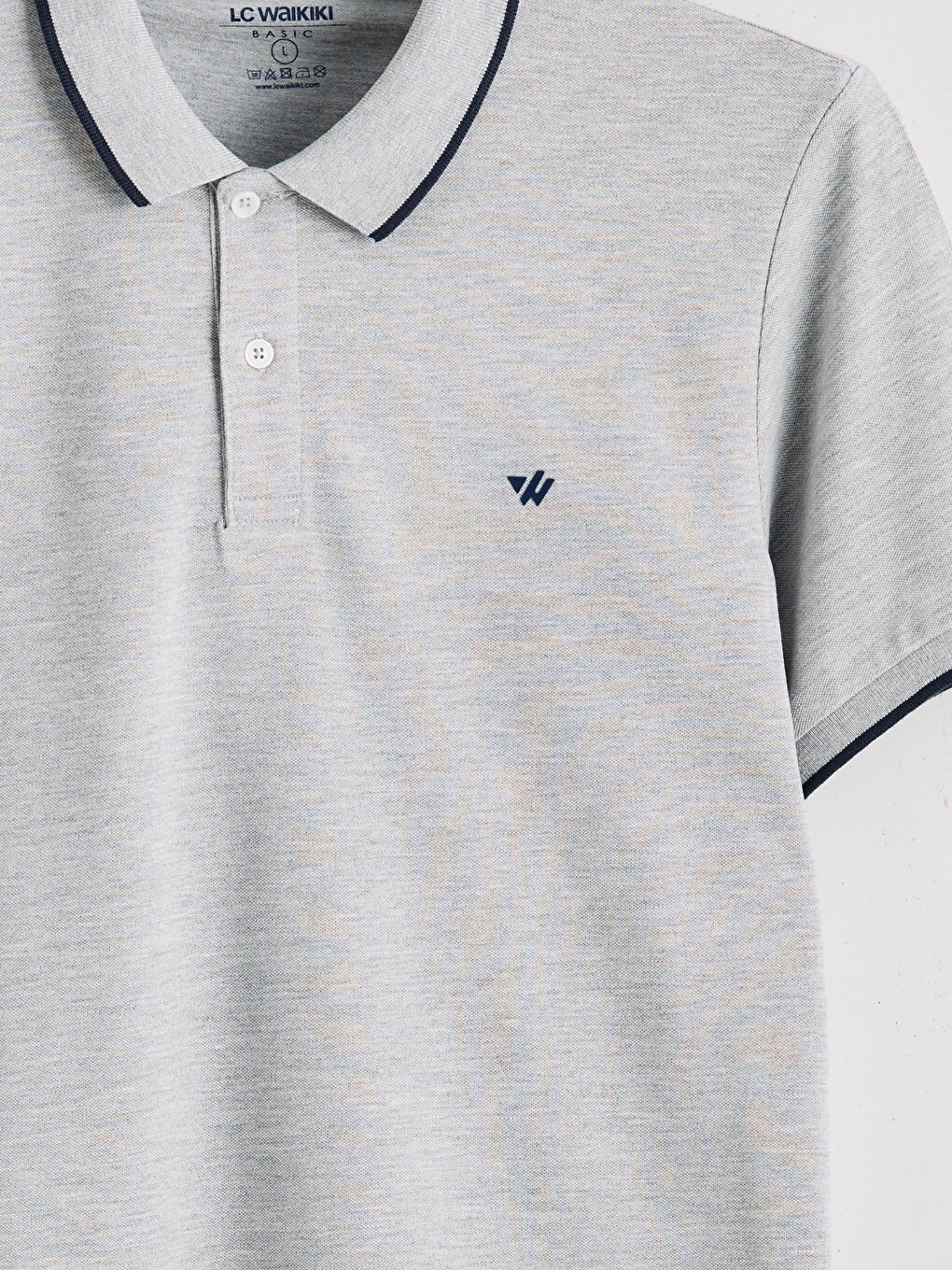 تي شيرت ياقة بولو بيكيه للرجال-5