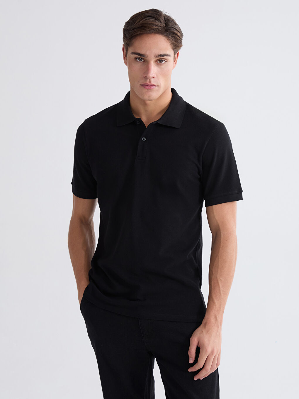 Polo Neck Pique Men's T-Shirt