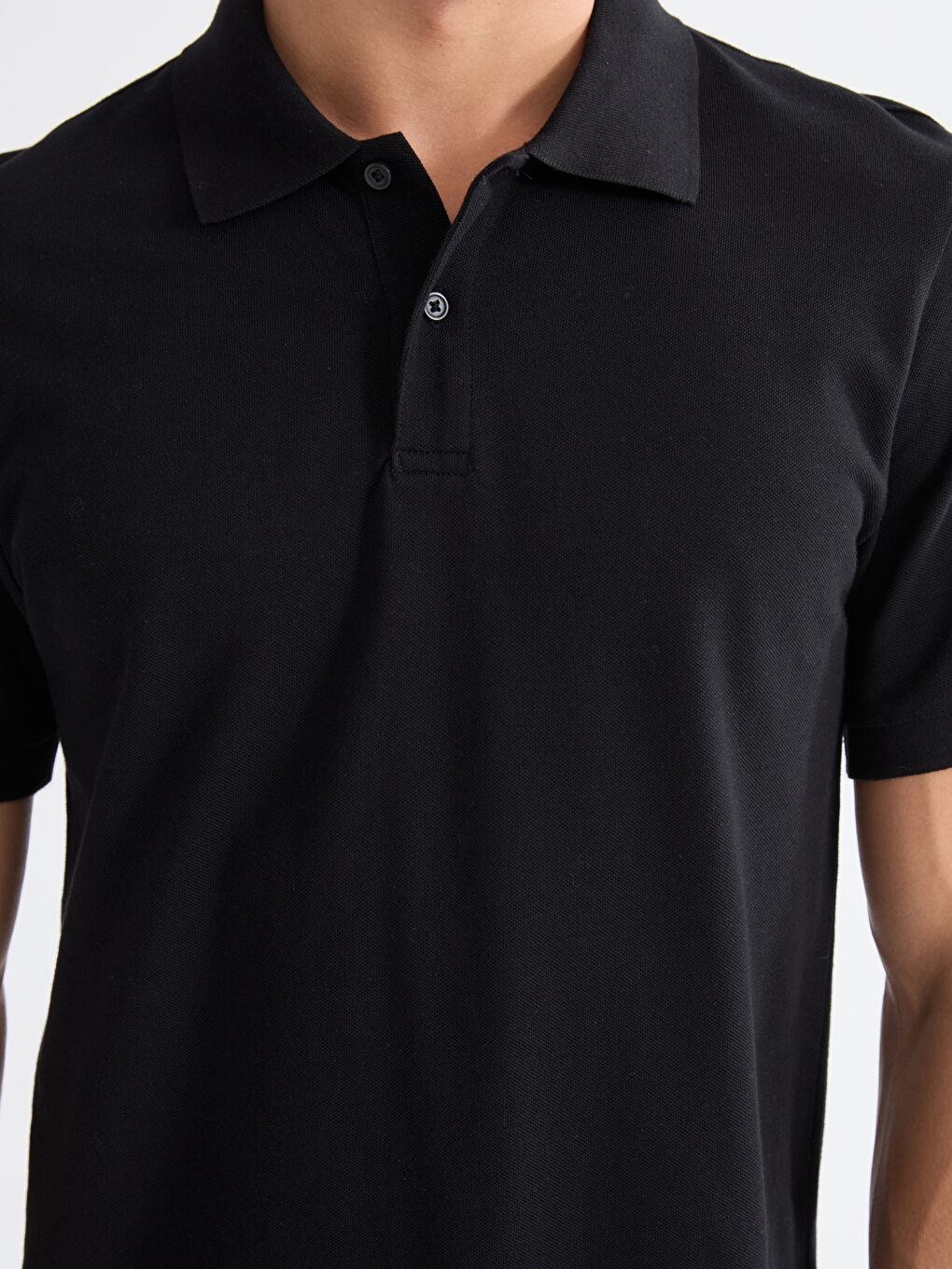 Polo Neck Pique Men's T-Shirt-2