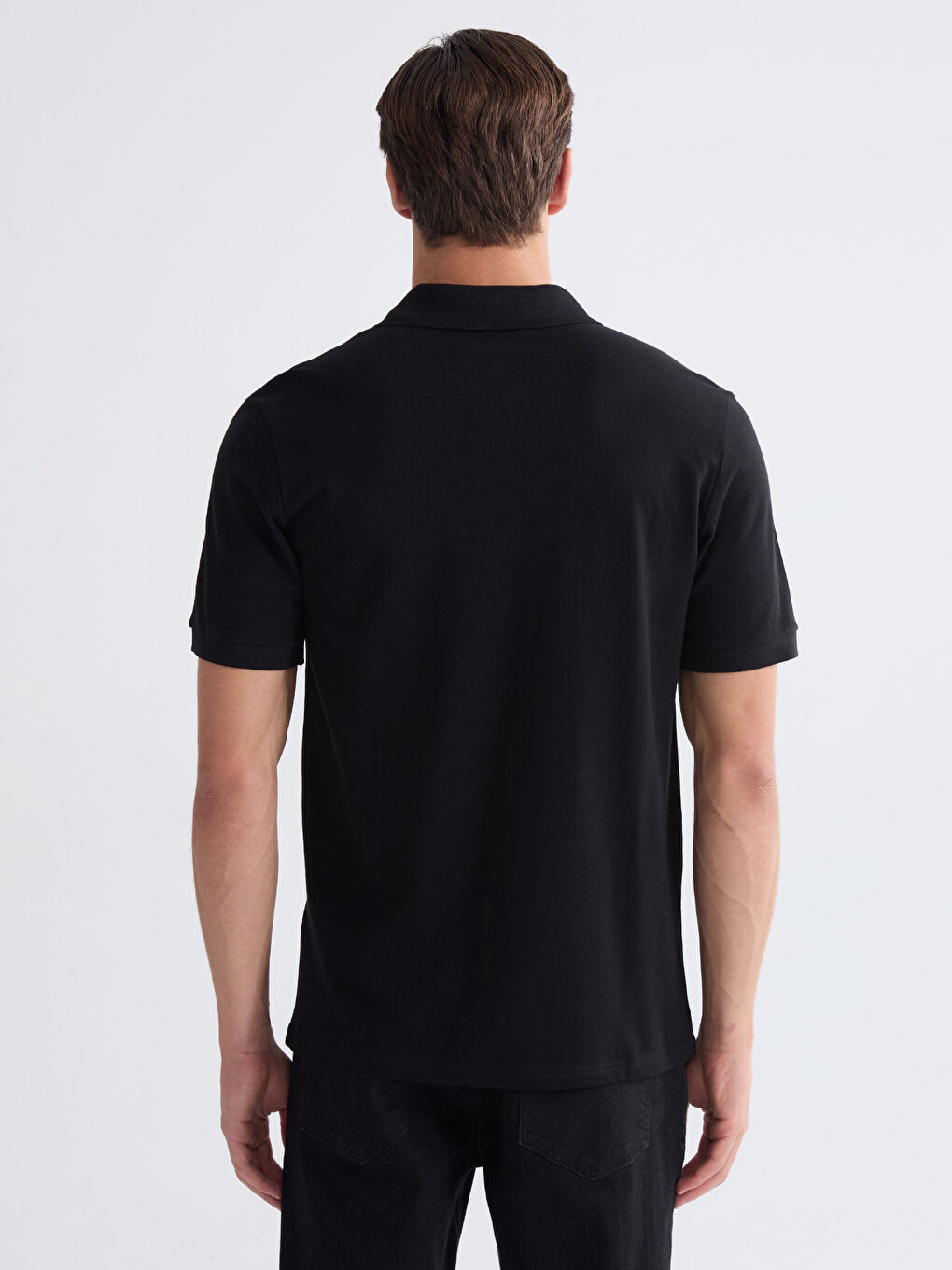 Polo Neck Pique Men's T-Shirt-3