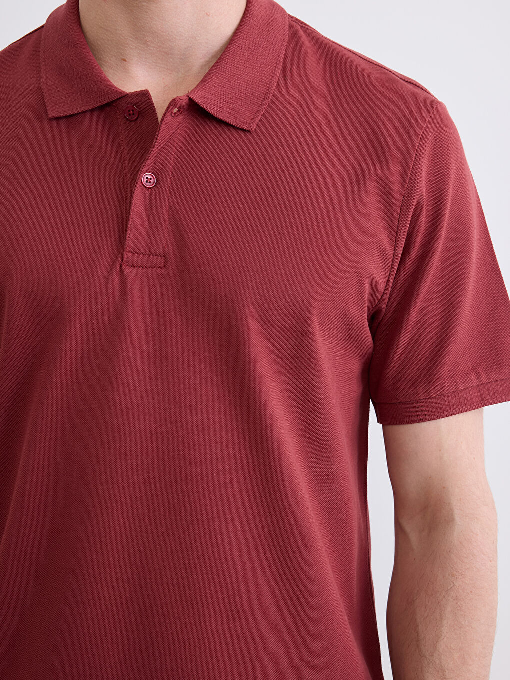 Polo Collar Pique Men's T-Shirt-2