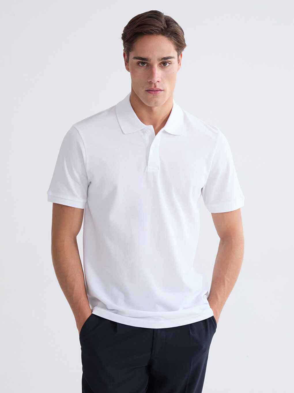 Polo Neck Pique Men's T-Shirt