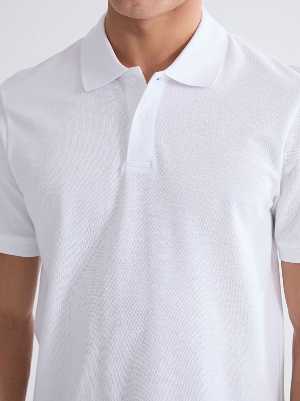 Polo Neck Pique Men's T-Shirt-2