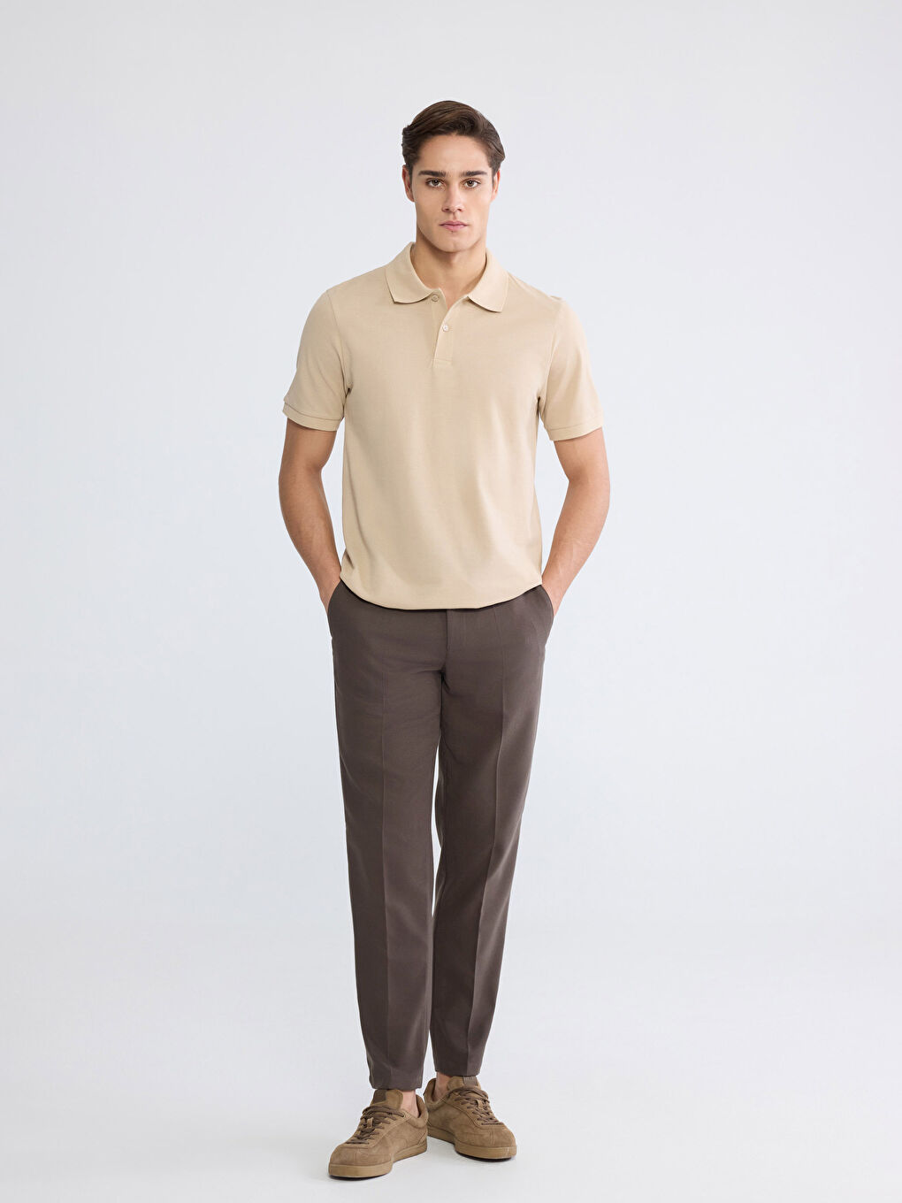 Polo Neck Pique Men's T-Shirt-1