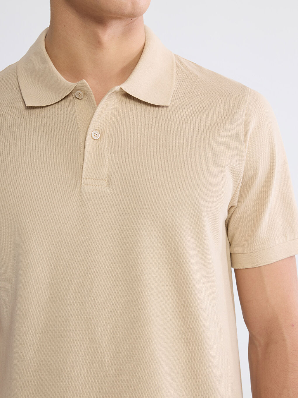 Polo Neck Pique Men's T-Shirt-2