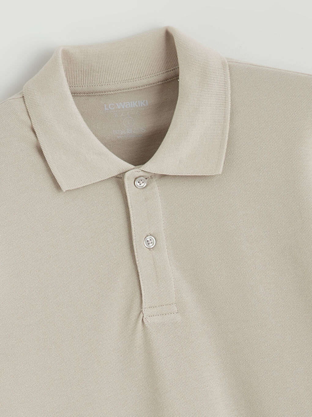 تي شيرت ياقة بولو بيكيه للرجال-5