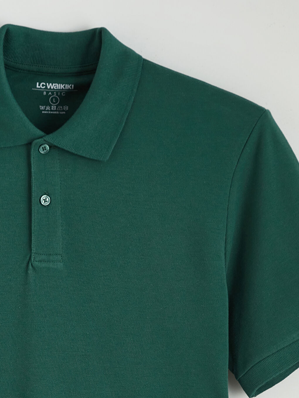 تي شيرت ياقة بولو بيكيه للرجال-5